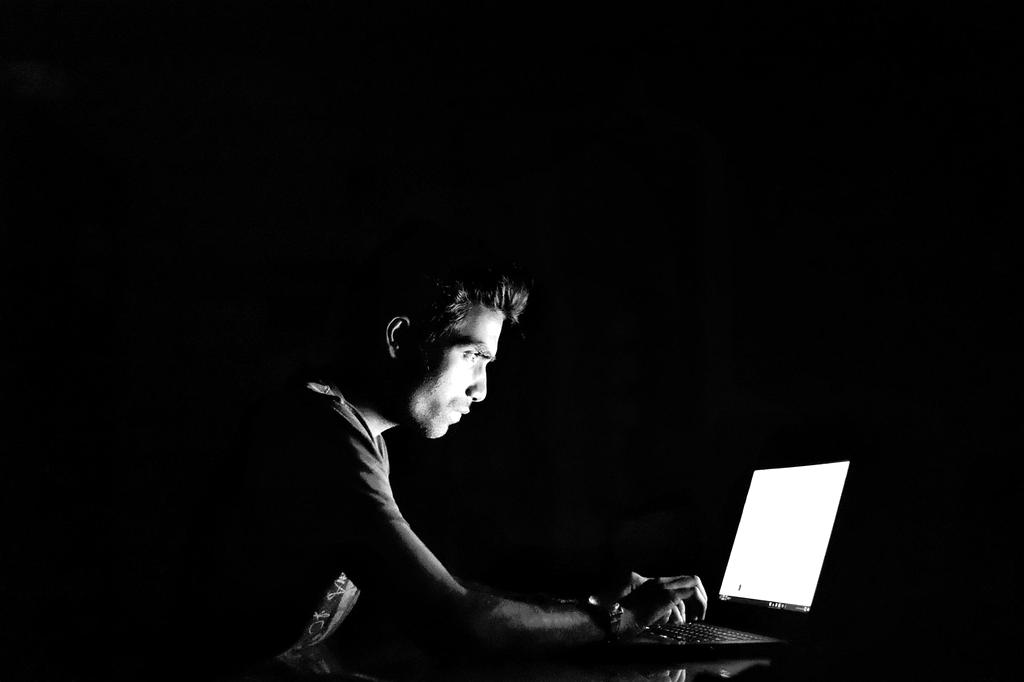 Digital security concept with network connections and encryption